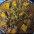 Saranya Vignesh's cooksnap of when they made Palak paneer.