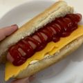 El cooksnap de Marieta cuando hizo Hot dog con cheddar fundido y pepinillo dulce 🤤🤤🤤.