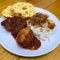 Cooksnap dari Farahsani Umi Abida untuk resep Telur bebek dan ikan tongkol masak habang (merah) khas banjar