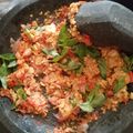 Cooksnap dari Glenis Marry Mc Leod untuk resep Penyet Tempe Kacang Kemangi sambel Kencur