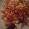 El cooksnap de Rocio Neila cuando hizo Huevos revueltos con tomate y atún.