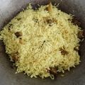 Cooksnap Aina Nana semasa beliau membuat Nasi Goreng Daging.