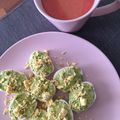 El cooksnap de EGH cuando hizo Huevos rellenos aguacates.