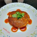 Madhu Jain का कुकस्नैप जब उन्होंने ओट्स वेजी पैन केक (oats veggie pan cake recipe in Hindi) बनाया था।