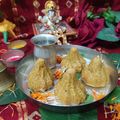 Pratima Pradeep का कुकस्नैप जब उन्होंने इंस्टेंट बेसन मलाई मोदक (instant Besan Malai Modak recipe in hindi) बनाया था।