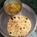 Aarushi Garg's cooksnap of when they made Aloo Paratha.