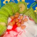 Cooksnap dari YuKa pudja untuk resep Es Pisang Ijo Dadar