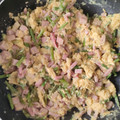 El cooksnap de anabel cuando hizo Revuelto de espárragos trigueros con jamón.