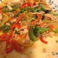 El cooksnap de Elena Rivera cuando hizo Pechugas de pollo con vegetales.
