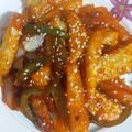 Gurpreet Kaur's cooksnap of when they made Crispy Honey Chilli Potatoes.