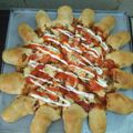 Cooksnap dari Yuliawaty untuk resep Sausage Bite Pizza / Pizza pake pinggiran sosis ^^