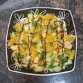 El cooksnap de Melanio Esteban cuando hizo Ensalada de naranja y pepino a la menta con limón y Módena.