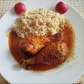 El cooksnap de Antonia García Fernández cuando hizo Muslitos de pollo especiados al horno con cuscús en su jugo.