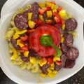 Jasmine's cooksnap of when they made Macaroni With Potatoes, Sausage And Vegetables.