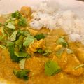 El cooksnap de Irene-Guirao cuando hizo Arroz con pollo y salsa de curry.