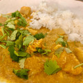 El cooksnap de Irene-Guirao cuando hizo Arroz con pollo y salsa de curry.