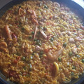 El cooksnap de Azucena García cuando hizo Paella de marisco.