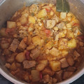 El cooksnap de Alex Santana cuando hizo Ropa vieja al estilo canario.