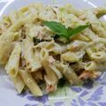 El cooksnap de José Luis HR cuando hizo Macarrones integrales con salmón y calabacín.