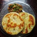 Monika gupta 's cooksnap of when they made Kulcha-Chole.