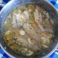 El cooksnap de sera Barranco cuando hizo Cazuela de colas de rape con gambas en salsa verde.