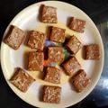 Sumedha Joshi's cooksnap of when they made दानेेदार बेसन बर्फी (besan barfi recipe in marathi).
