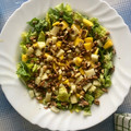 El cooksnap de maria jose cuando hizo Ensalada con mango y queso de cabra.