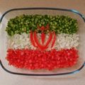 کوک اسنپ eslamy بعد از امتحان کردن سالاد با طرح پرچم ایران 🇮🇷.