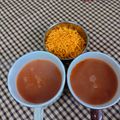 pinky makhija का कुकस्नैप जब उन्होंने क्रीमी टमाटर,गाजर सूप (creamy tamatar gajar soup recipe in Hindi) बनाया था।