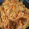 El cooksnap de Angie Perálvarez Fernández cuando hizo Espaguetis con albóndigas.