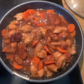 El cooksnap de Barbara Aranda cuando hizo Tiras de pollo con salsa agridulce.