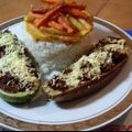 El cooksnap de Nelly González Sánchez cuando hizo Berenjena y calabacín relleno de carne molida.
