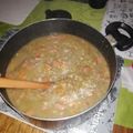 El cooksnap de Alejandro Saavedra cuando hizo Lentejas con mote y vegetales.