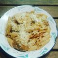 El cooksnap de Maria Victoria cuando hizo Albóndigas con tuco papa y fideos.