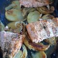 El cooksnap de Arantxa cuando hizo Salmón al horno con patatas y cebolla.
