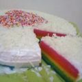 Cooksnap dari Ummu Juwayriyah untuk resep Rainbow Cake Kukus Lembut 2 Telur No Mixer