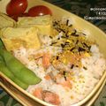 Angela Mertoyono's cooksnap of when they made Salmon flake Bento Box.