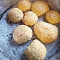El cooksnap de carla cuando hizo Galletitas de polenta.