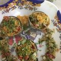 Rita mehta का कुकस्नैप जब उन्होंने पापड़ कॉर्न चाट सलाद (Papad corn chaat salad recipe in hindi) बनाया था।