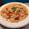 Cooksnap από Lena K στη συνταγή Κριθαρότο με ντοματίνια Σαντορίνης και πλοκάμια χταποδιού