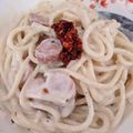 Cooksnap 0h Hana !! semasa beliau membuat Spaghetti Carbonara.