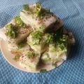 Rekha Vora's cooksnap of when they made સેન્ડવીચ ઢોકળા(sandwich dhokala Recipe).