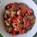 Cooksnap dari Miss Oline untuk resep Tumis Daging Asap Pedas