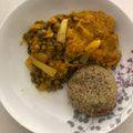 El cooksnap de Francisca Romero S cuando hizo Dhal de Porotos Mung con cobertura de Zapallo.
