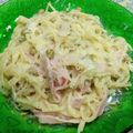 El cooksnap de Yoana cuando hizo One Pot Pasta Spaghetti con Arvejas y Jamón -One Pot Ham and Pea Pasta.