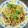 まん丸みかリン's cooksnap of when they made 簡単♪味付けはめんつゆで！焼うどん.