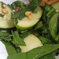El cooksnap de Sol Reyes cuando hizo Ensalada de Manzana, Pepino Cohombro y Espinaca.
