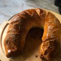 El cooksnap de Analia Costa cuando hizo Rosca con jamón y queso.