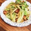 たむらごはん's cooksnap of when they made 簡単豚肉と白菜のポン酢焼きうどん.
