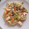 El cooksnap de corralmr cuando hizo Tallarines al estilo chino.